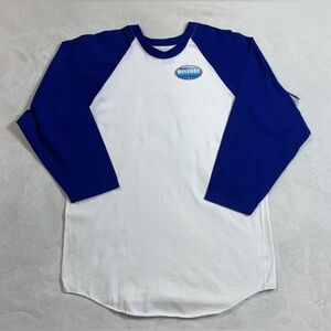 Vintage Fruit of the Loom stain release raglan T Shirt double stitch size M mens